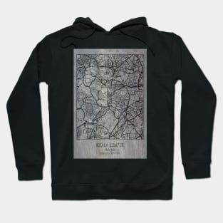 Kuala Lumpur, Malaysia, city map Hoodie